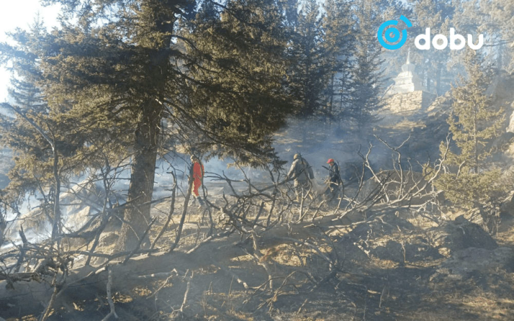 Богдхан ууланд гарсан түймрийн эрсдэл бүрэн арилаагүй байна