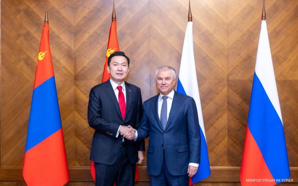 Улсын Их Хурлын дарга Н.Учрал, ОХУ-ын Холбооны Хурлын Төрийн Думын дарга В.В.Володин нар албан ёсны хэлэлцээ хийлээ