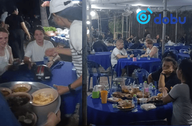 Оршуулах ёслолын зоог барьж буйг ресторан гэж жуулчид андуурчээ