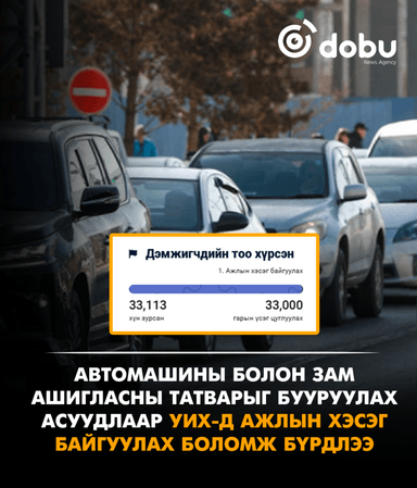Автомашины болон зам ашигласны татварыг бууруулах асуудлаар УИХ-д Ажлын хэсэг байгуулах боломж бүрдлээ