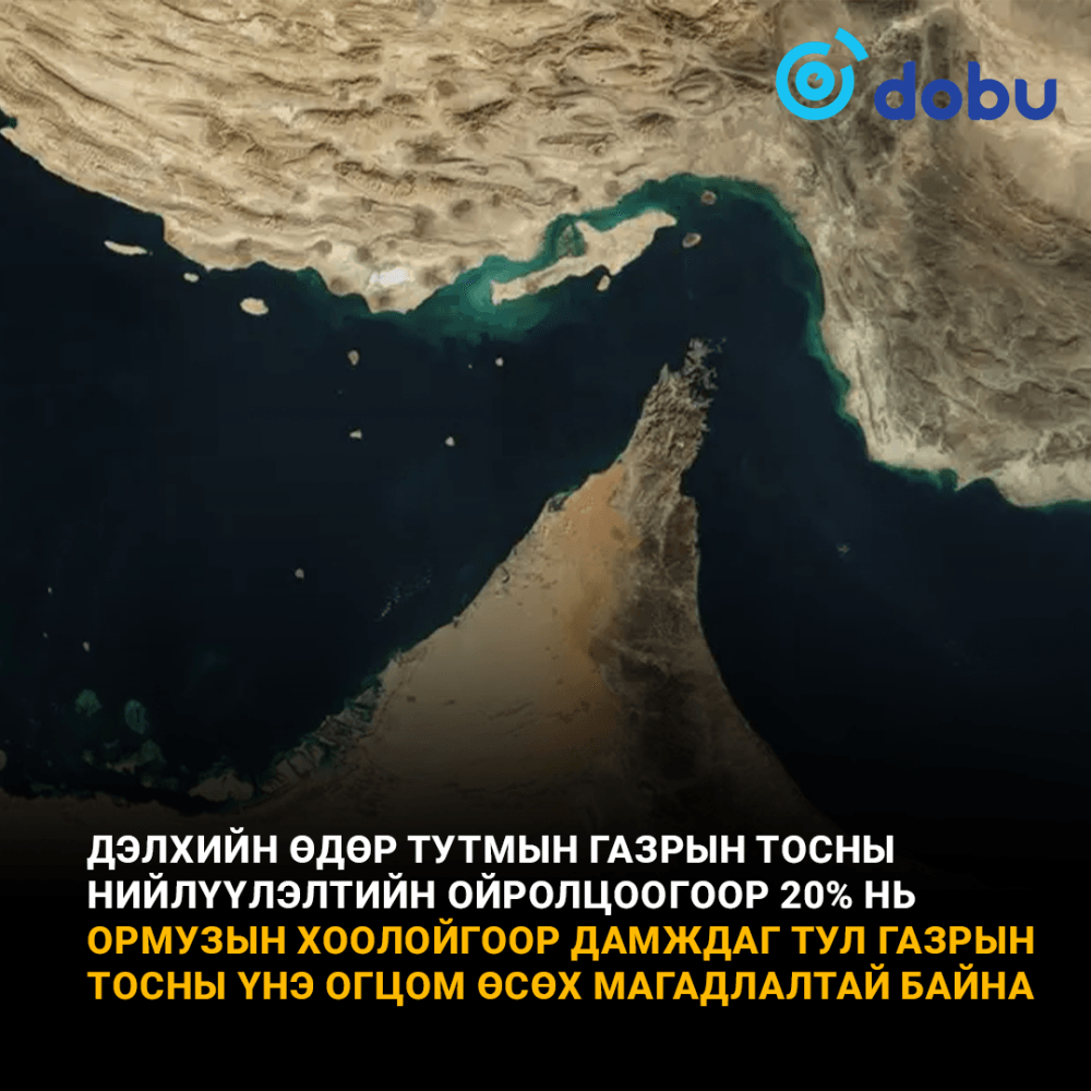 Ормузын хоолой дахь түүхий газрын тосны далайн тээвэрлэлт бүрэн зогсох эрсдэлтэй байна