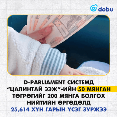 “Цалинтай ээж”-ийн 50 мянган төгрөгийг 200 мянга болгох өргөдөлд 25 мянга гаруй хүн гарын үсэг зуржээ