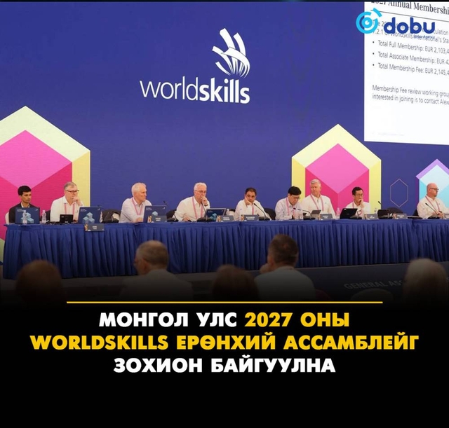 Монгол Улс 2027 оны WorldSkills Ерөнхий ассамблейг зохион байгуулна