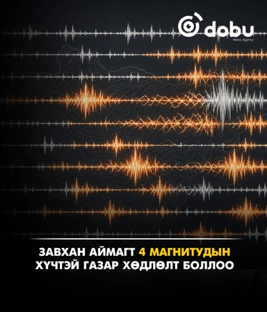 Завхан аймагт 4 магнитудын хүчтэй газар хөдлөлт боллоо