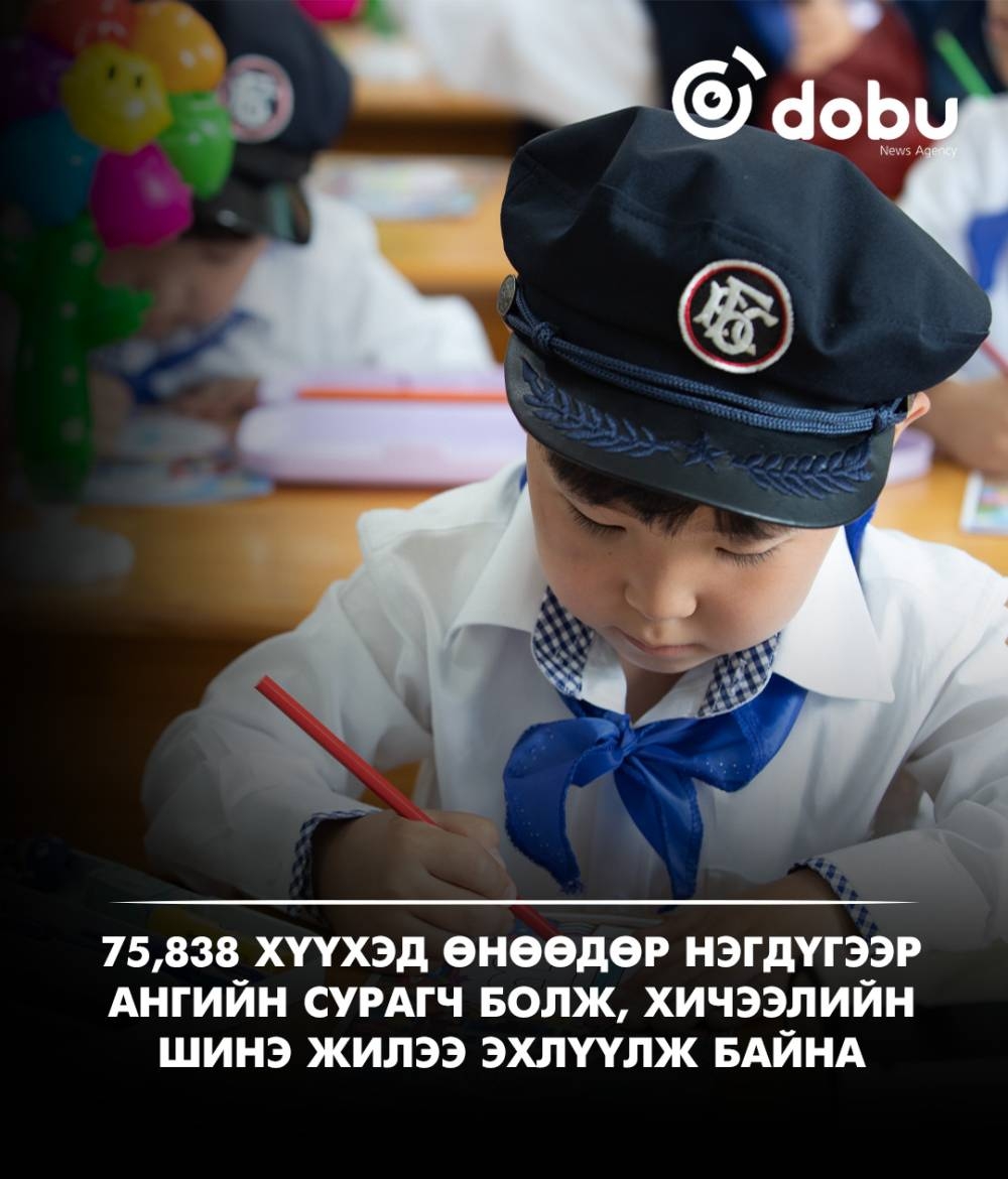 75,838 хүүхэд өнөөдөр нэгдүгээр ангийн сурагч болж, хичээлийн шинэ жилээ эхлүүлж байна