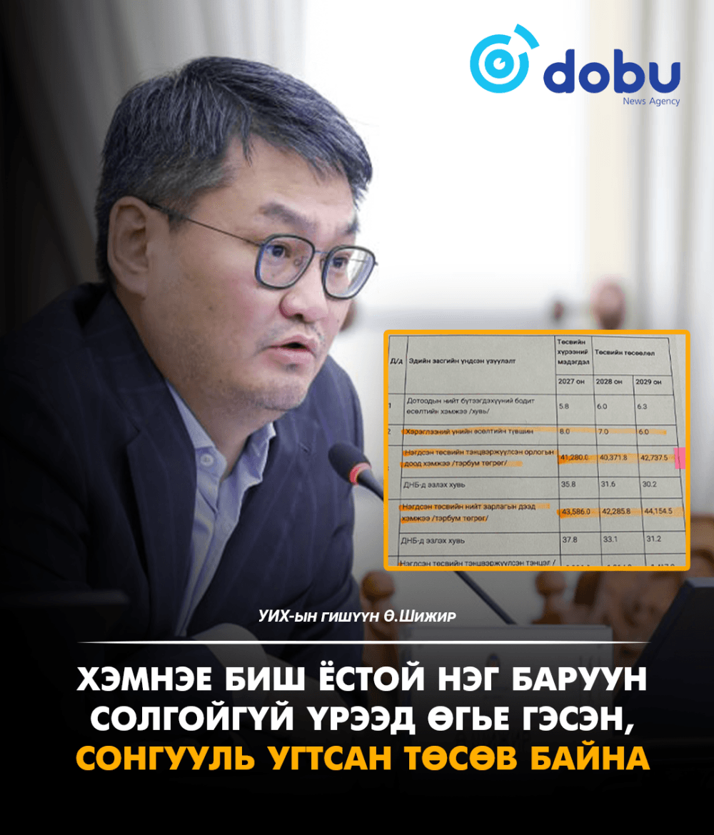 Ө.Шижир: Хэмнэе биш баруун солгойгүй үрээд өгье гэсэн төсөв байна