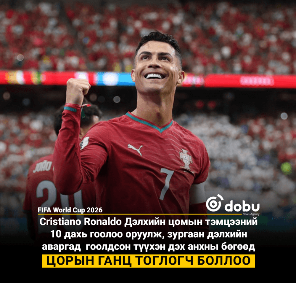 Зургаан ДАШТ-д гоол оруулсан анхны тоглогч Cristiano Ronaldo
