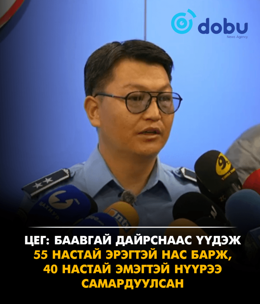 ЦЕГ: Баавгай дайрснаас үүдэж 55 настай эрэгтэй нас барж, 40 настай эмэгтэй нүүрээ самардуулсан
