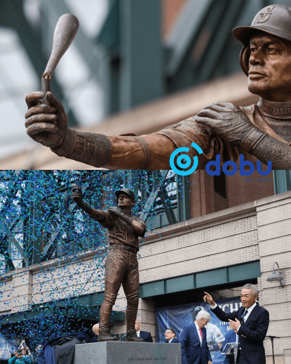 Ичиро Сузукигийн хөшөөний гарт барьсан бейсболын цохиур нээлтийн ёслолын үеэр хугарчээ